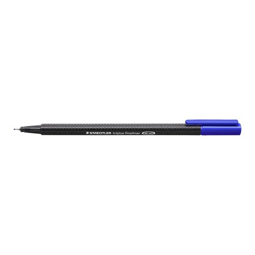 Staedtler Triplus 334 Fineliner Pen Blue Box 10
