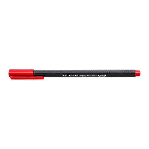 Staedtler Triplus 334 Fineliner Pen Red Box 10