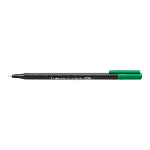Staedtler Triplus 334 Fineliner Pen Green Box 10
