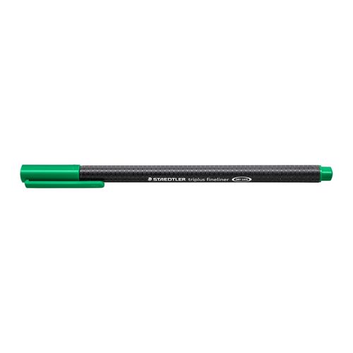 Staedtler Triplus 334 Fineliner Pen Green Box 10