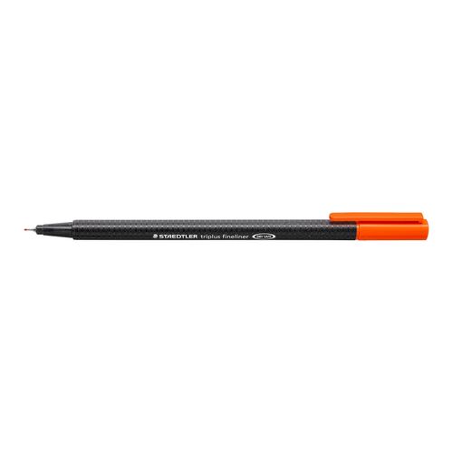 Staedtler Triplus 334 Fineliner Pen Orange Box 10