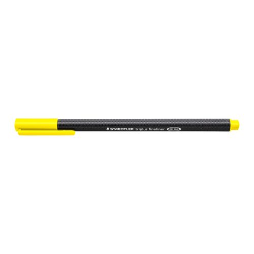 Staedtler Triplus 334 Fineliner Pen Yellow Box 10