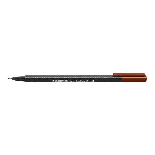 Staedtler Triplus 334 Fineliner Pen Brown Box 10