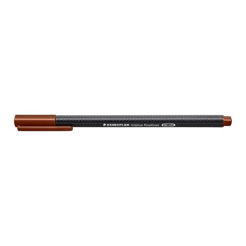 Staedtler Triplus 334 Fineliner Pen Brown Box 10