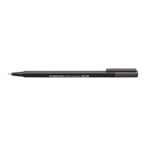 Staedtler Triplus 334 Fineliner Pen Grey Box 10