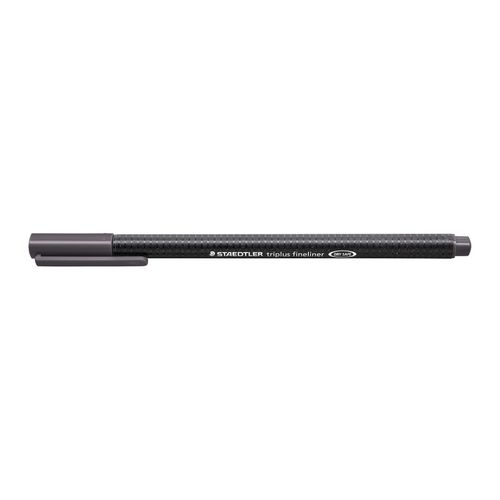 Staedtler Triplus 334 Fineliner Pen Grey Box 10