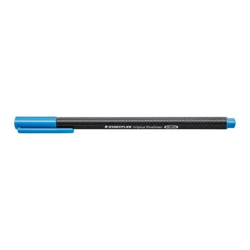 Staedtler Triplus 334 Fineliner Pen Pale Blue Box 10