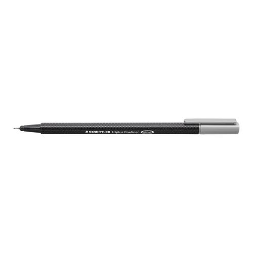 Staedtler Triplus 334 Fineliner Pen Light Grey Box 10