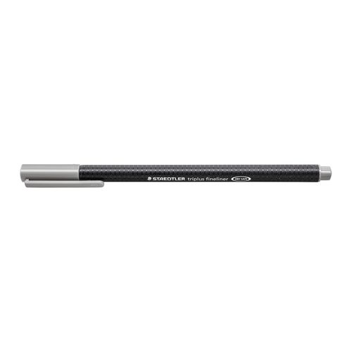 Staedtler Triplus 334 Fineliner Pen Light Grey Box 10