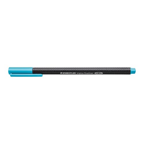 Staedtler Triplus 334 Fineliner Pen Aqua Blue Box 10