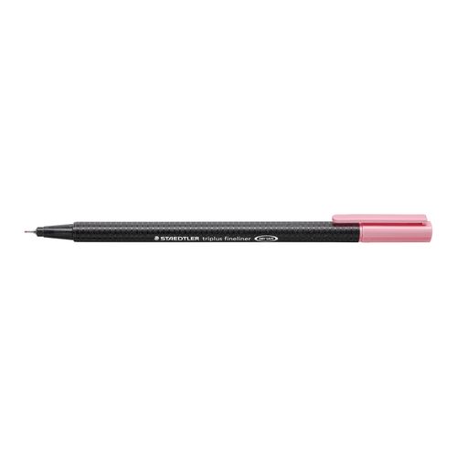 Staedtler Triplus 334 Fineliner Pen Light Carmine Box 10