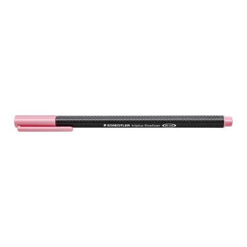 Staedtler Triplus 334 Fineliner Pen Light Carmine Box 10