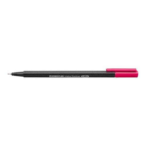 Staedtler Triplus 334 Fineliner Pen Bordeaux Red Box 10