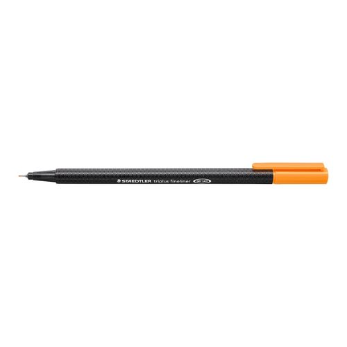 Staedtler Triplus 334 Fineliner Pen Light Orange Box 10