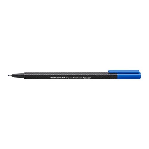 Staedtler Triplus 334 Fineliner Pen Ultramarine Blue Box 10