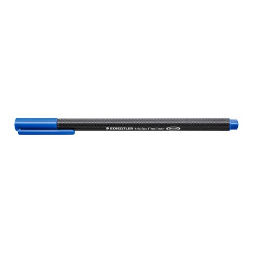 Staedtler Triplus 334 Fineliner Pen Ultramarine Blue Box 10
