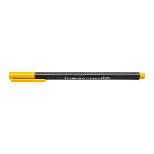 Staedtler Triplus 334 Fineliner Pen Bright Yellow Box 10