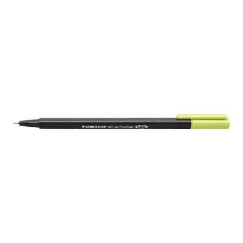 Staedtler Triplus 334 Fineliner Pen Lime Green Box 10
