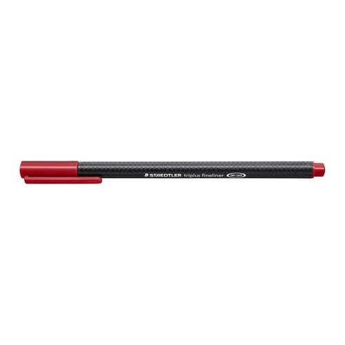 Staedtler Triplus 334 Fineliner Pen Carmine Red Box 10