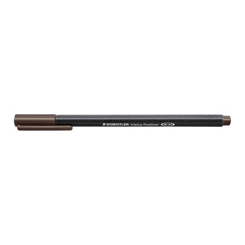 Staedtler Triplus 334 Fineliner Pen Tobacco Brown Box 10