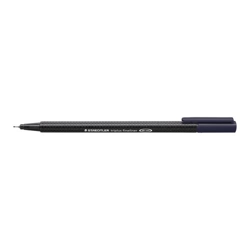 Staedtler Triplus 334 Fineliner Pen Indigo Blue Box 10