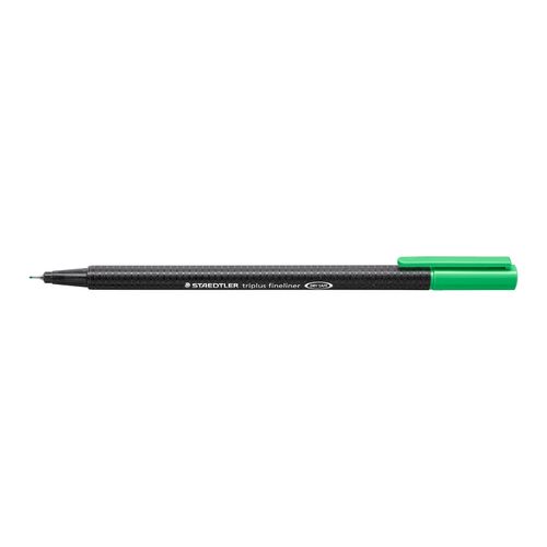 Staedtler Triplus 334 Fineliner Pen Pale Green Box 10