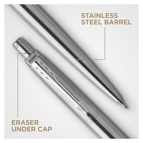 Parker Ballpoint Pen & Pencil Jotter Stainless Steel Barrel Chrome Trim