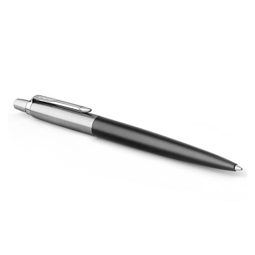 Parker Ballpoint Pen Jotter Bond Street Black Barrel Chrome Trim Blue Ink with gift box