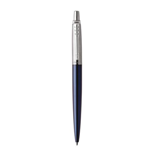 Parker Ballpoint Pen Jotter Royal Blue Barrel Chrome Trim Blue Ink with gift box