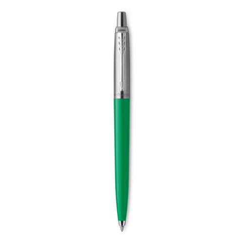 Parker Ballpoint Pen Jotter Originals Green Barrel Chrome Trim Blue Ink