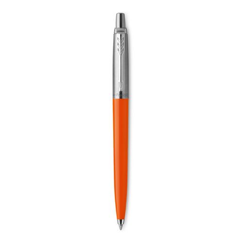 Parker Ballpoint Pen Jotter Originals Orange Barrel Chrome Trim Blue Ink