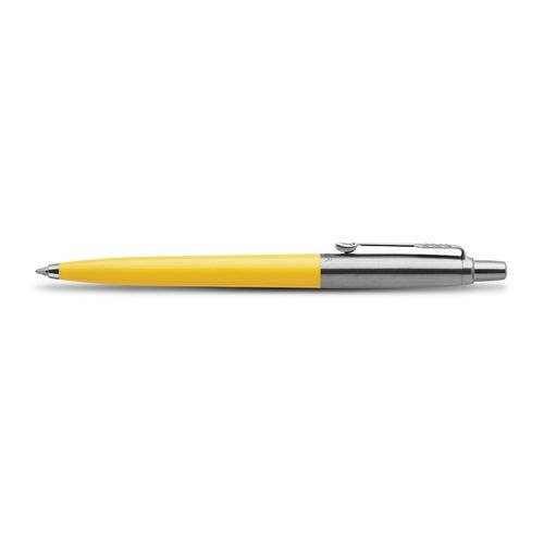 Parker Ballpoint Pen Jotter Originals Yellow Barrel Chrome Trim Blue Ink