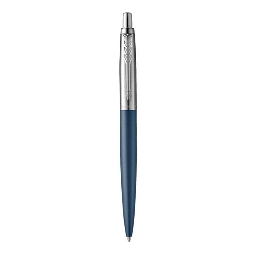 Parker Ballpoint Pen Jotter XL Matt Blue Barrel Chrome Trim Blue Ink