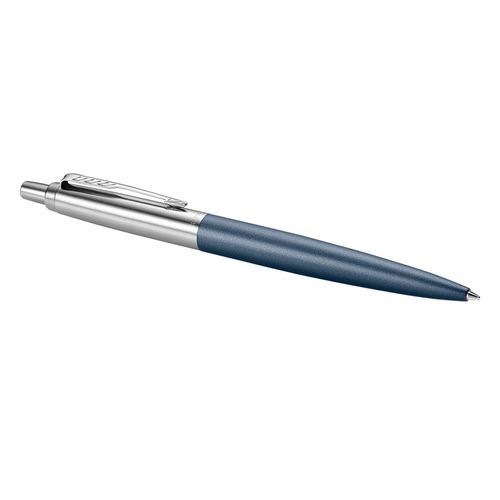 Parker Ballpoint Pen Jotter XL Matt Blue Barrel Chrome Trim Blue Ink