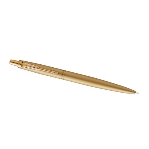 Parker Ballpoint Pen Jotter XL Monochrome Gold Barrel Gold Trim Blue Ink with gift box