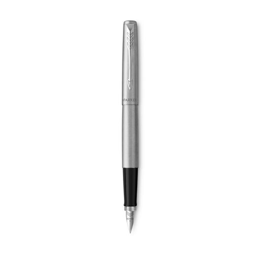 Parker Fountain Pen Jotter Stainless Steel Barrel Chrome Trim