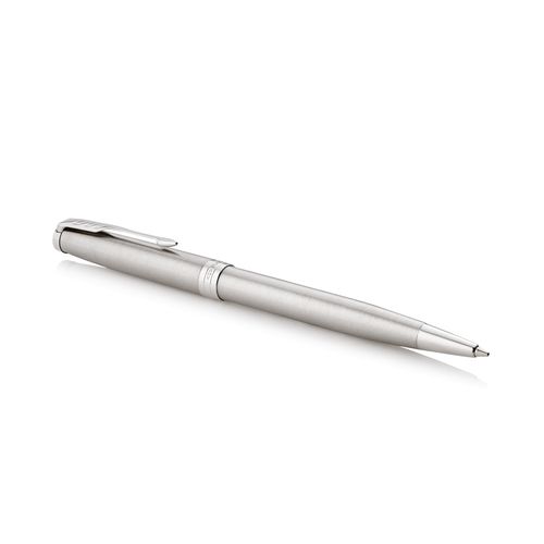 Parker Ballpoint Pen Sonnet Stainless Steel Barrel Chrome Trim Black Ink