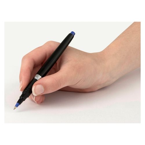 Artline Signature Rollerball Pen Onyx 0.7mm Black Barrel Blue Ink Each