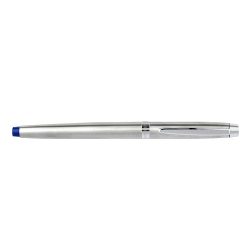 Artline Signature Rollerball Pen 0.7mm Silver Barrel Blue Ink Each