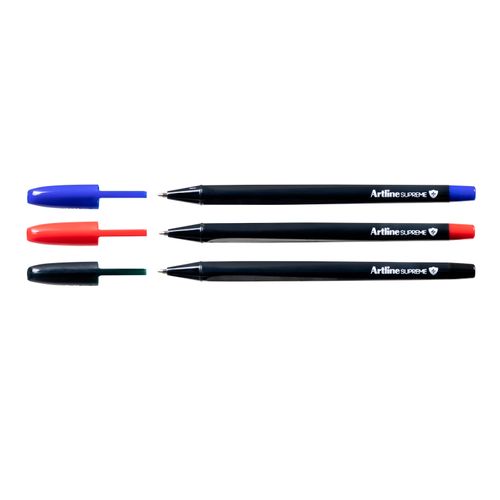 Artline Supreme Ballpoint Pen Assorted Pack 10