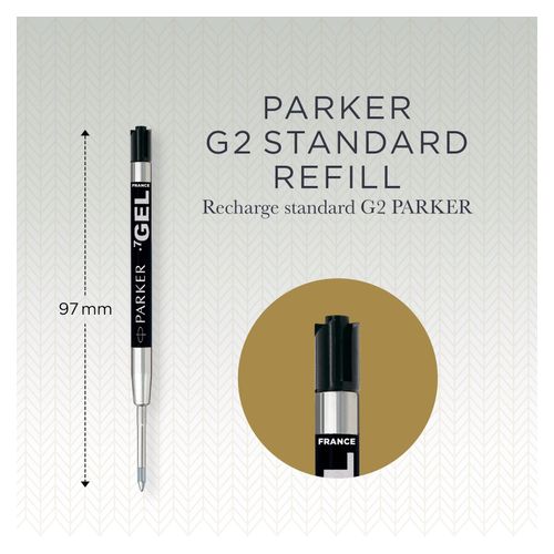 Parker Gel Pen Refill Medium Black - Sold Each (12 per Box)