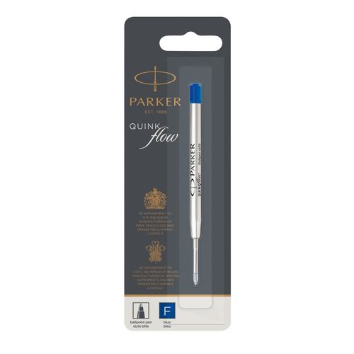 Parker Ballpoint Pen Refill Fine Blue - Sold Each (12 per Box)