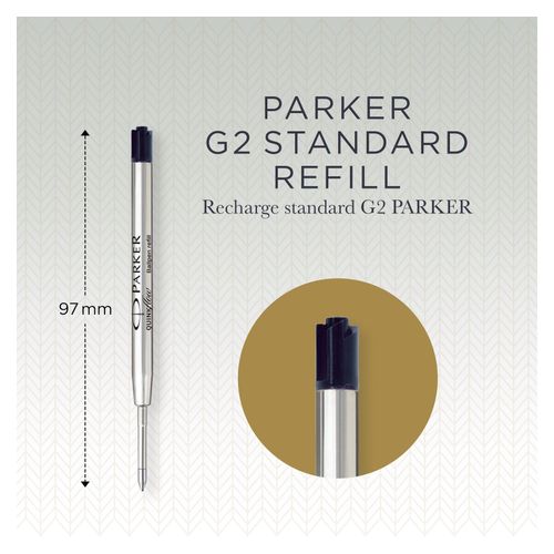 Parker Ballpoint Pen Refill Medium Black - Sold Each (12 per Box)