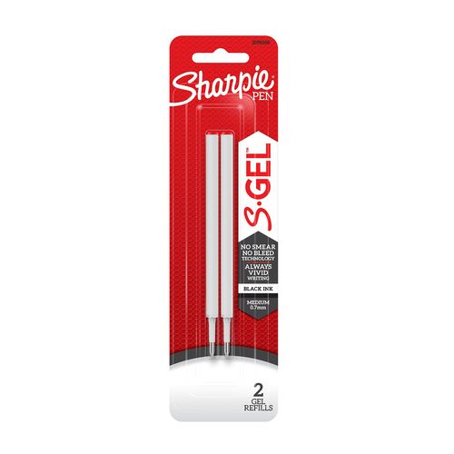 Sharpie S-Gel Pen Refill 0.7mm Black Pack 2