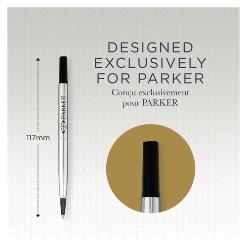Parker Rollerball Pen Refill Fine Black - Sold Each (12 per Box)