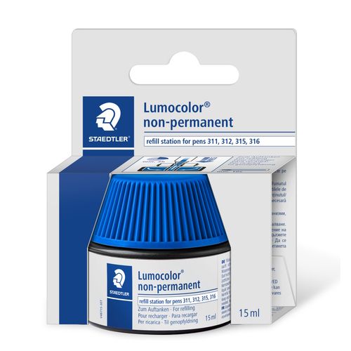 Staedtler Lumocolor Non-Permanent Refill Pot 487 15 Blue Each