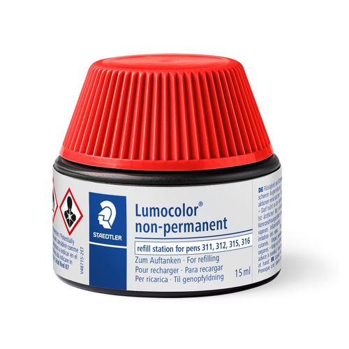 Staedtler Lumocolor Non-Permanent Refill Pot 487 15 Red Each