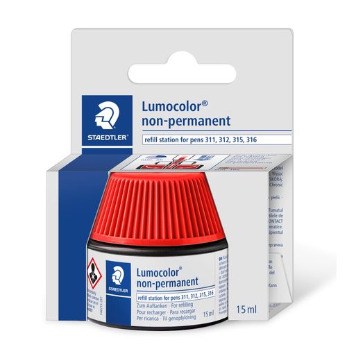 Staedtler Lumocolor Non-Permanent Refill Pot 487 15 Red Each