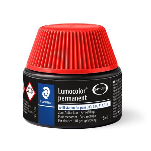 Staedtler Lumocolor Permanent Refill Pot 487 17 Red Each