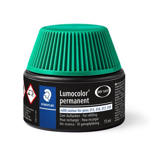 Staedtler Lumocolor Permanent Refill Pot 487 17 Green Each